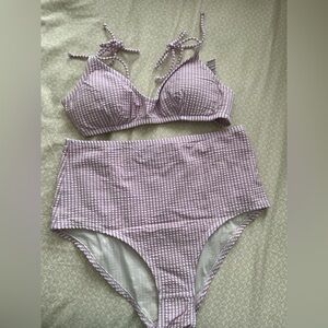 J. Crew Pink Seersucker 2 Piece